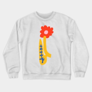 Abstract Flower Crewneck Sweatshirt